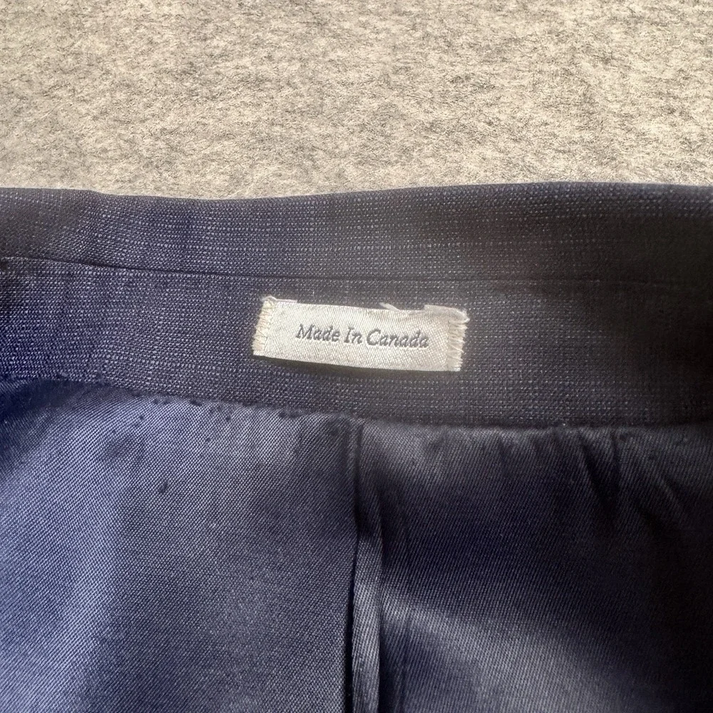 Peter Millar Blazer Mens 42R Blue Wool 2 Button Sport Coat Jacket Career *